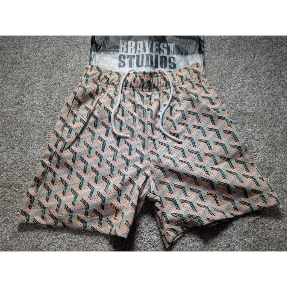 Bravest Studios Mesh Shorts Goyard With‎ Pockets Nwot Size XS